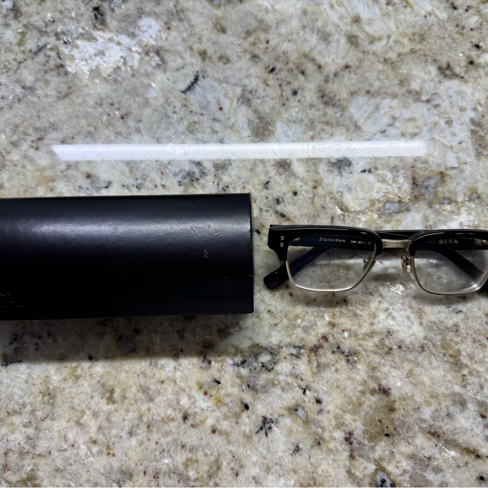 DITA Statesman Men's Glasses in Black and Gold